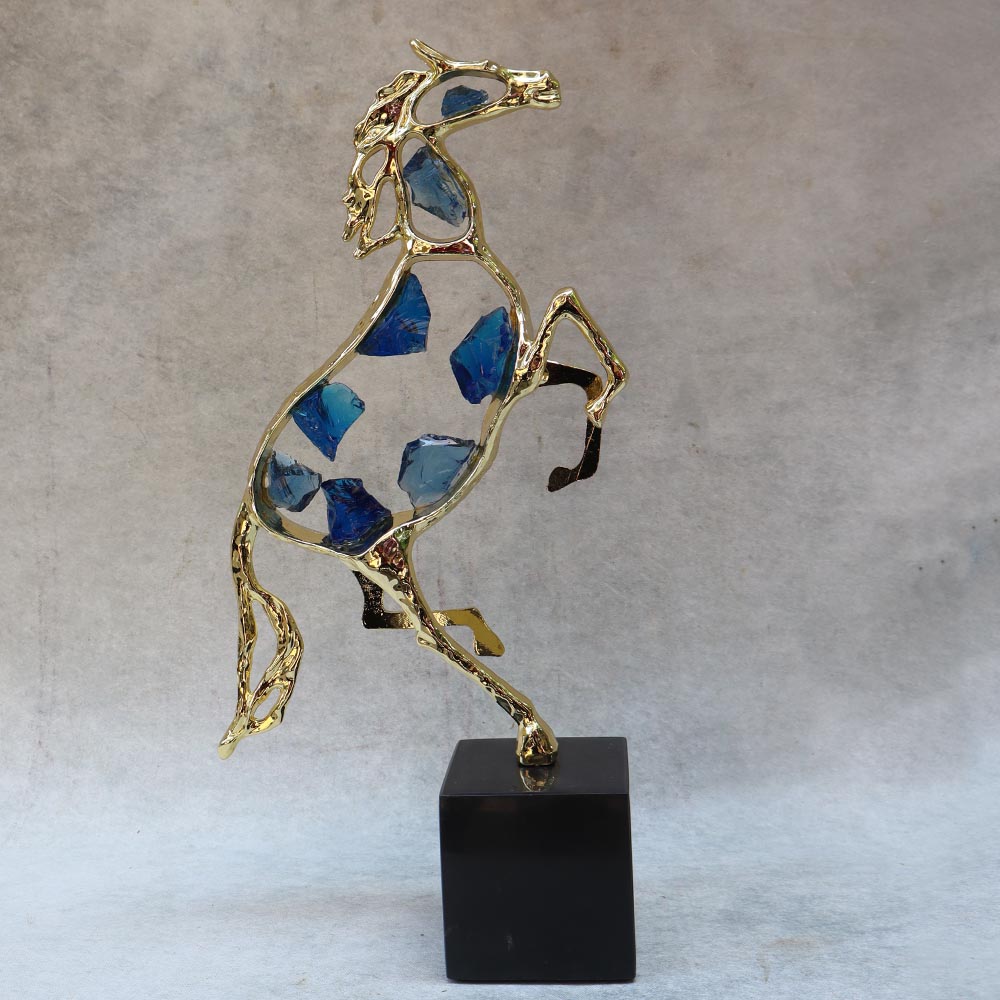 Blue Stone Horse Table Decor By Satgurus 