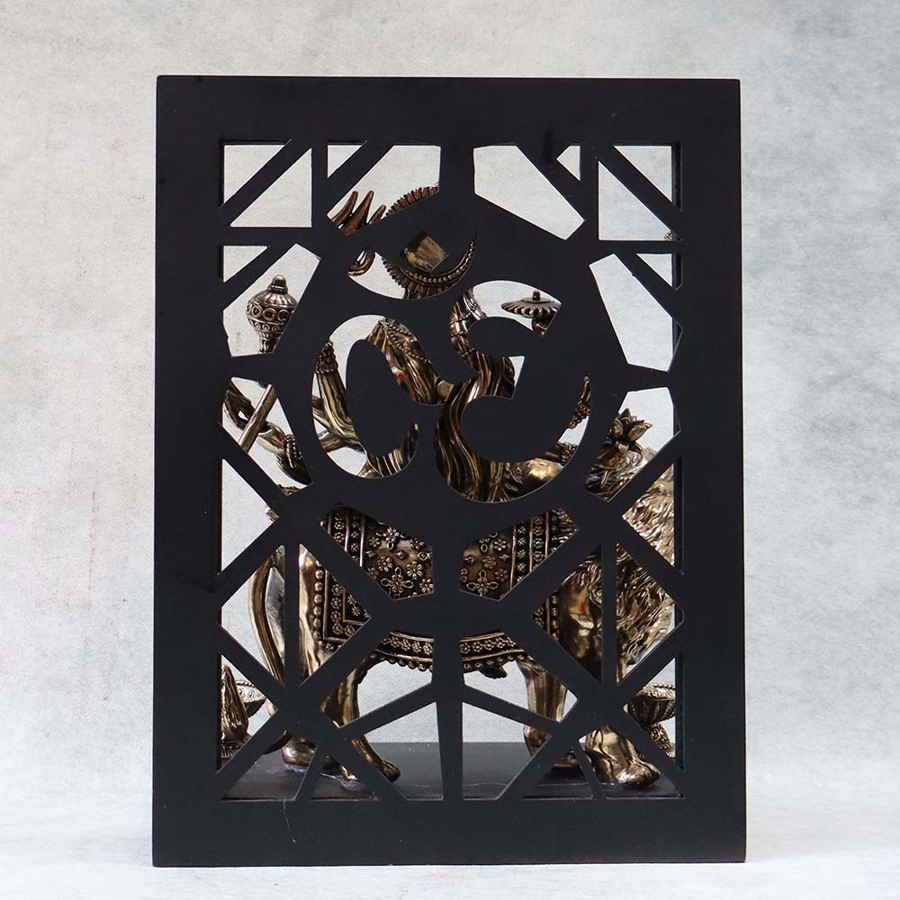 Durga Mata in Frame With Diya By Satgurus