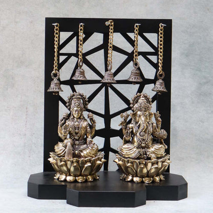 Laxmi Ganesha in Frame By Satgurus