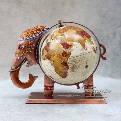 World Map Elephant Table Décor  By Satgurus