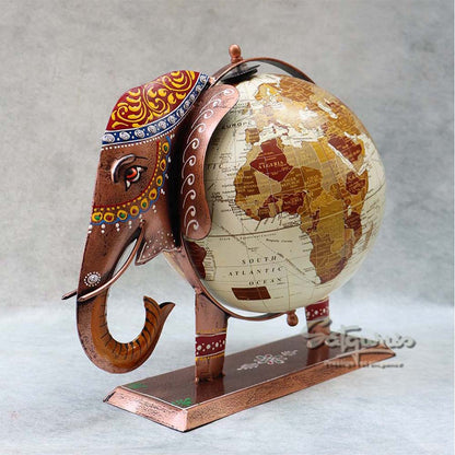 World Map Elephant Table Décor  By Satgurus