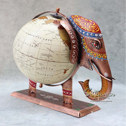 World Map Elephant Table Décor  By Satgurus