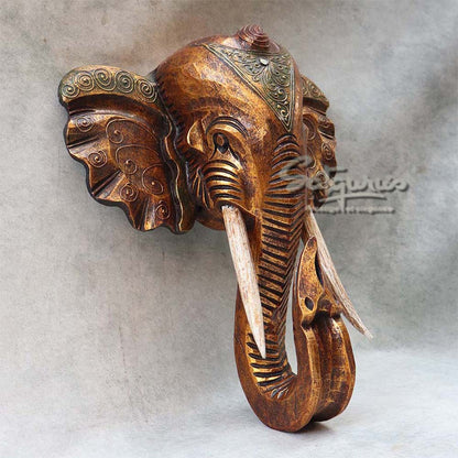 Elephant Face Wall Art  By Satgurus
