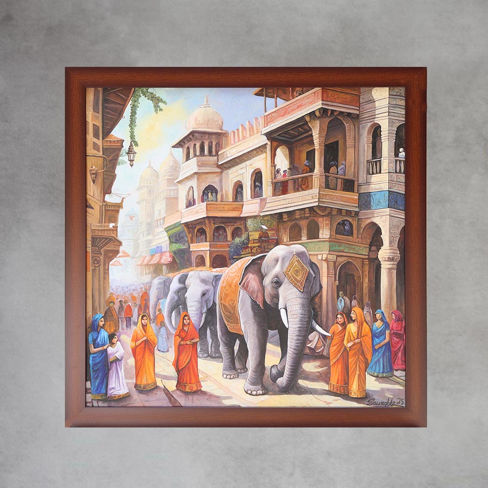 The Royal Elephant Procession By Satguru's