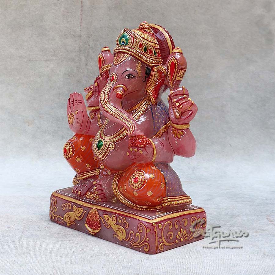Rose Quartz  Ganesh By Satgurus