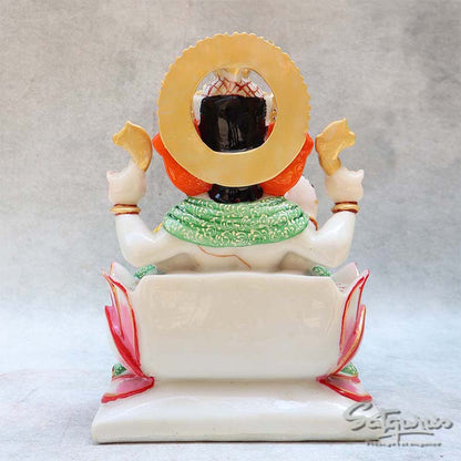 Colorful Lotus Base Ganesha BY Satgurus