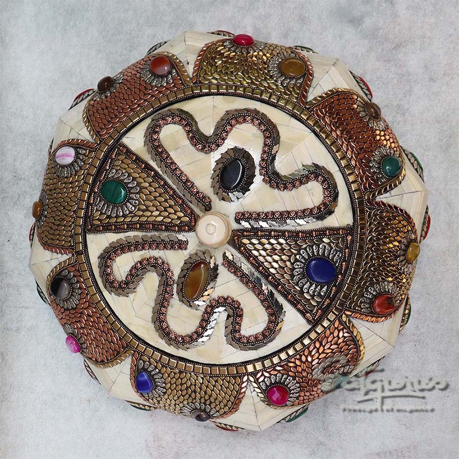 Wooden Stone Work Jewellery Box By Satgurus