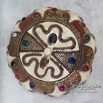 Wooden Stone Work Jewellery Box By Satgurus