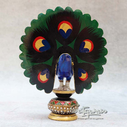 Wooden Hand Painted Chatter Pecock Table Décor BY Satgurus