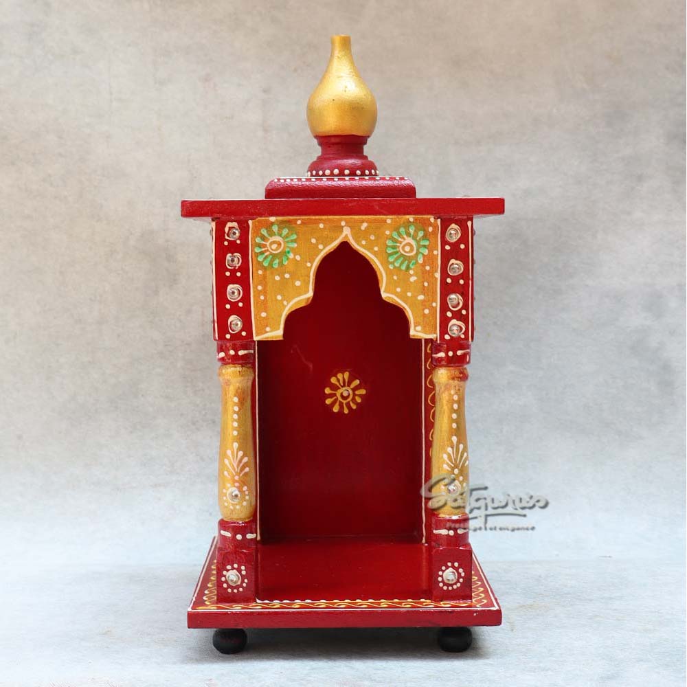 Medium Handicrafted Rajasthani Ethnic Temple By Satgurus