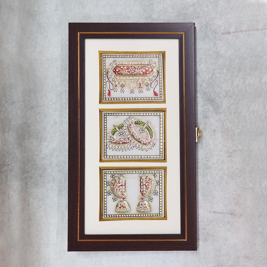 Musical Marble tile Jewellery Box New By Satgurus