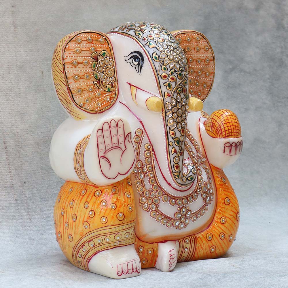 Marble Appu Ganesha By Satguru's