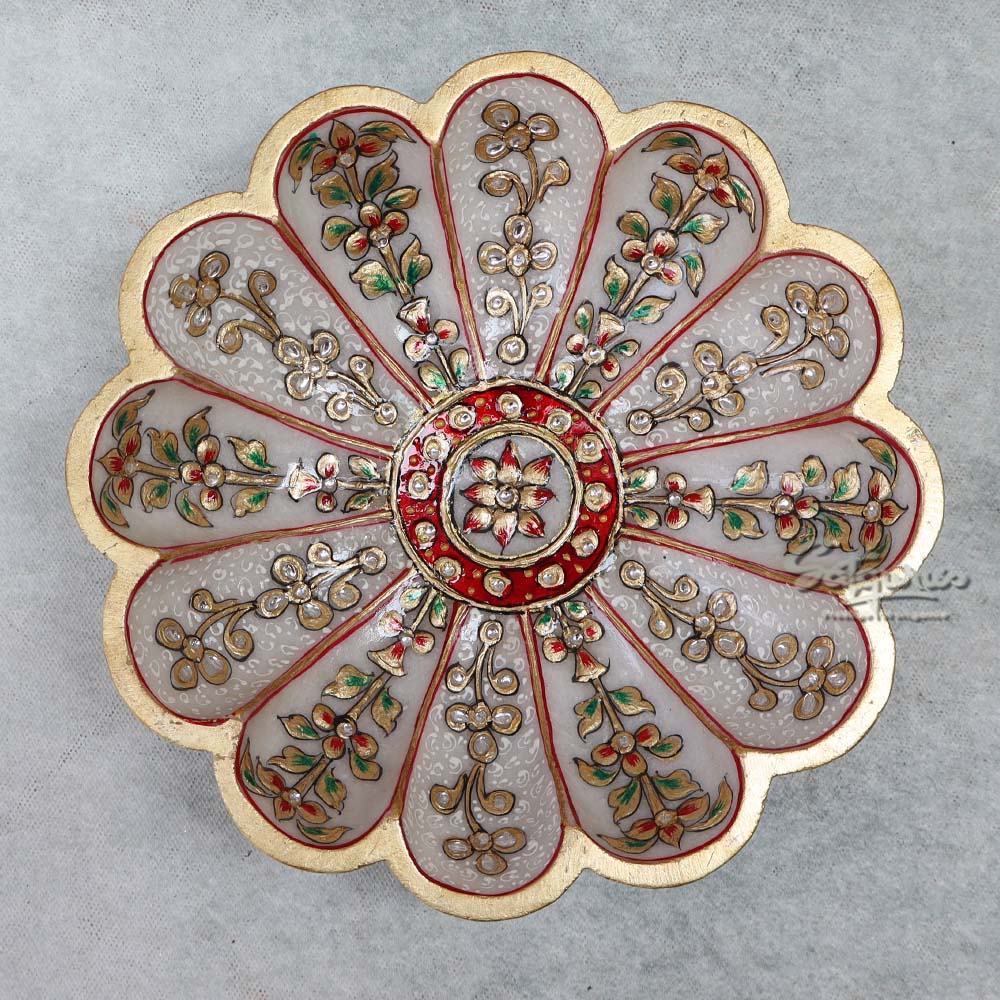 Marble Hand Painted Bowl By Satgurus