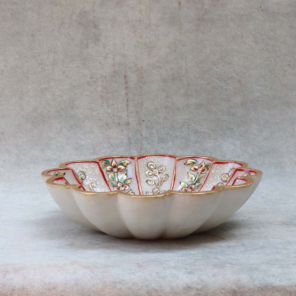 Marble Hand Painted Bowl By Satgurus