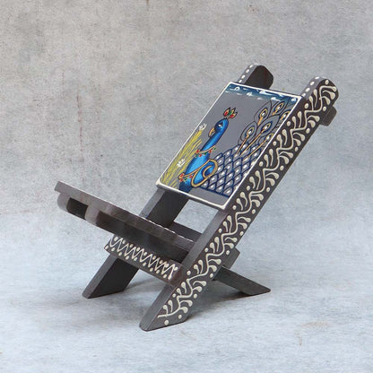 Wooden Mini Chair Mobile Stand By Satguru's