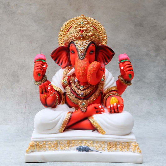 Dagdu Ganesha (Red) By Satguru's