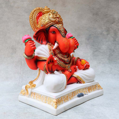 Dagdu Ganesha (Red) By Satguru's