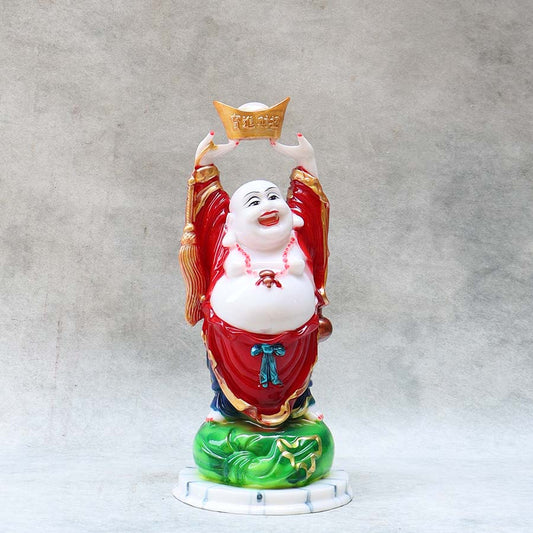 Laughing Buddha Hand Up Ingot By Satguru's