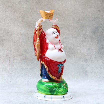 Laughing Buddha Hand Up Ingot By Satguru's