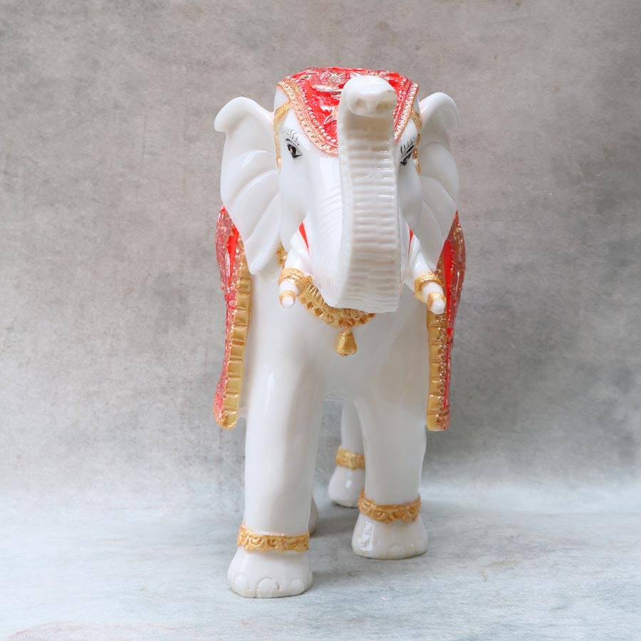 Elephant Glossy White By Satguru's