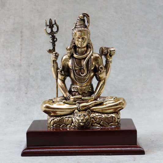 Shivji Sitting On Base By Satgurus