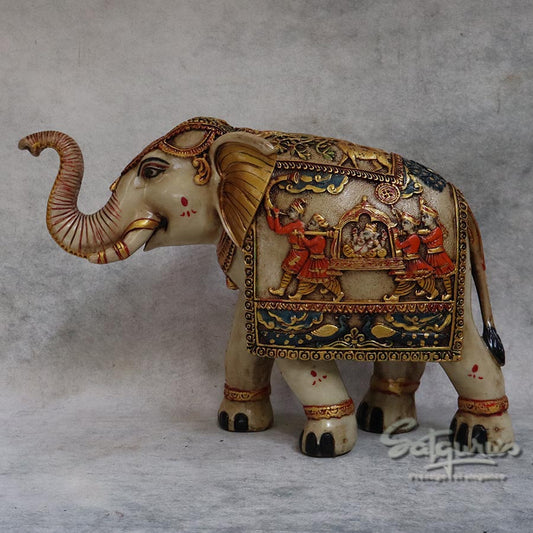 Marble Dust Elephant U/T By Satgurus