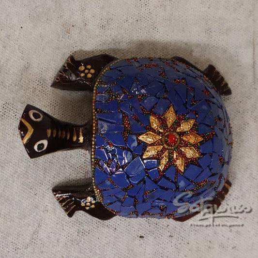 Decorative Mosaic Turtle Figurine By Satgurus