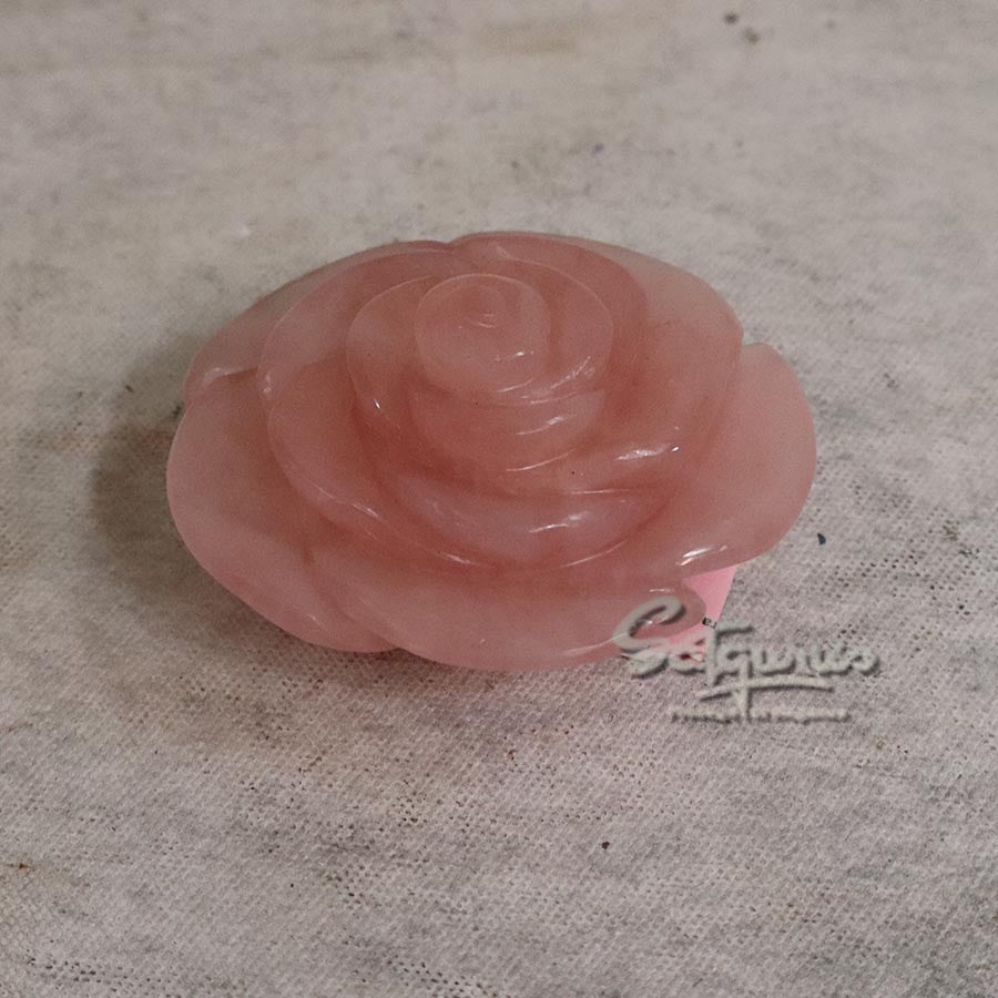 Pink Rose Quartz Crystal Blossom By Satgurus