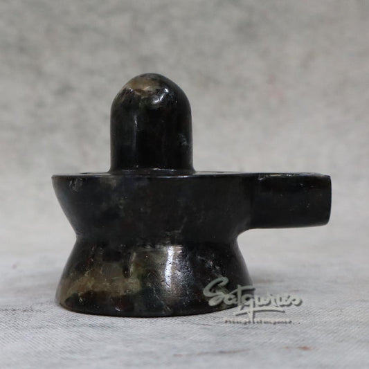 Handcrafted Black Stone Shiva Lingam Idol for Home Puja By Satgurus