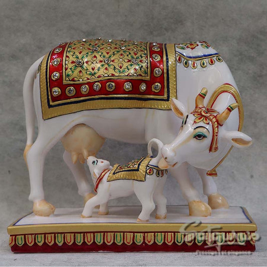 Cow and Calf - Culture Marble by Satgurus