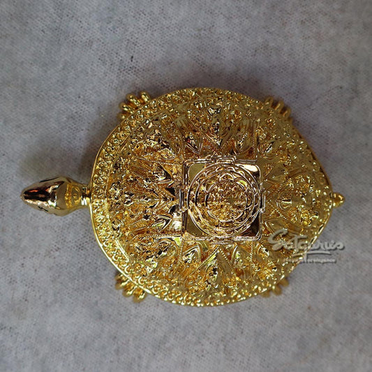 Gold Tortoise Table Top By Satgurus
