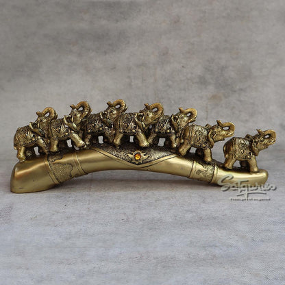 7 Elephant On Tusk By Satgurus