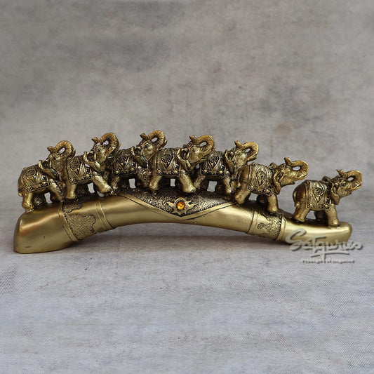 7 Elephant On Tusk By Satgurus