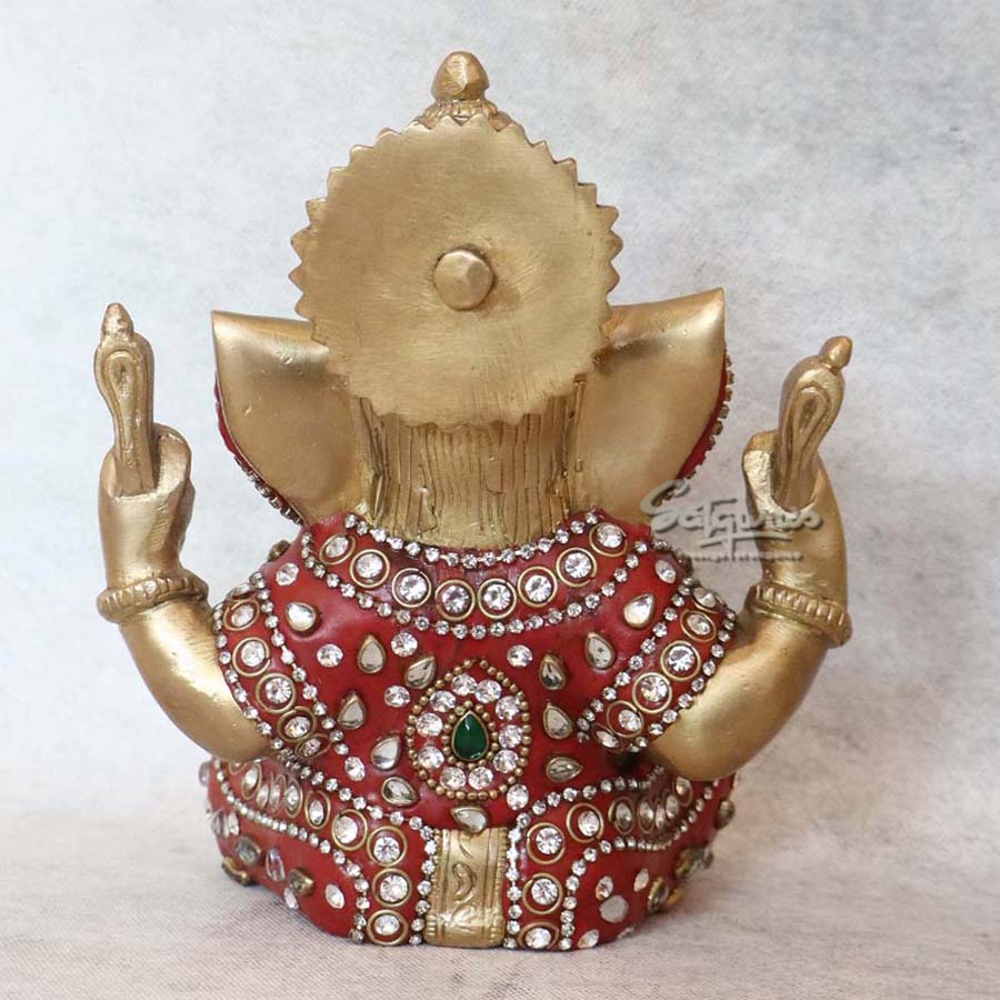 Brass Crown Ganesha By Satguru's