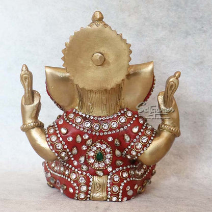 Brass Crown Ganesha By Satguru's