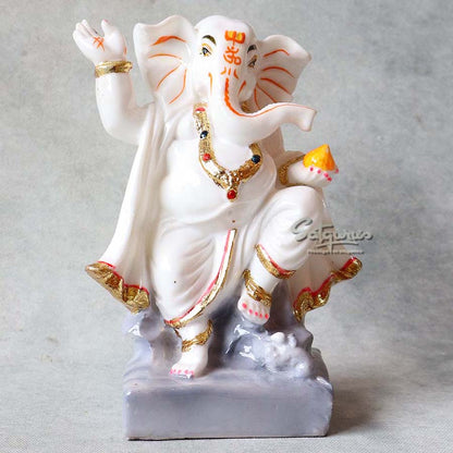 Dancing Ganesha (White) By Satgurur's