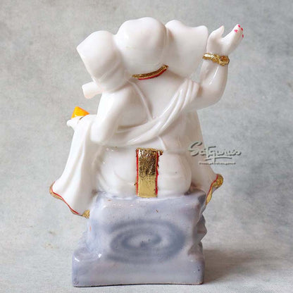 Dancing Ganesha (White) By Satgurur's