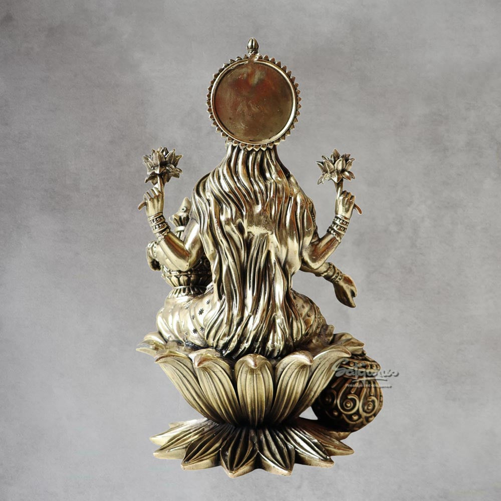 Seated Lotus Lakshmi Idol By Satguru's