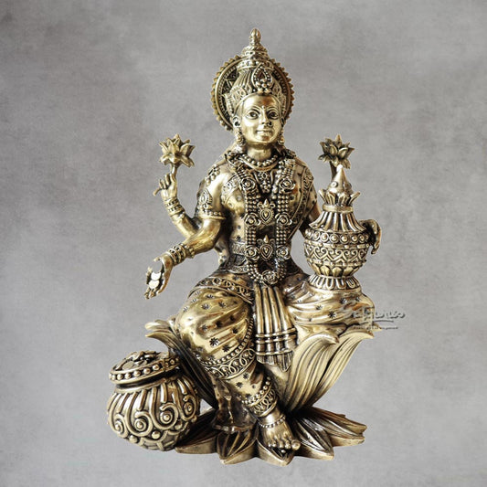 Seated Lotus Lakshmi Idol By Satguru's