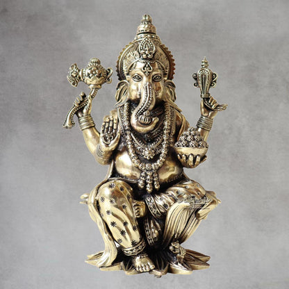 Lord Ganesha on Lotus By Satguru's