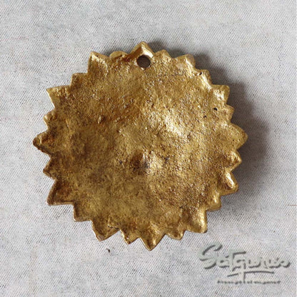 Brass Sun Mask Wall Art Small By Satgurus