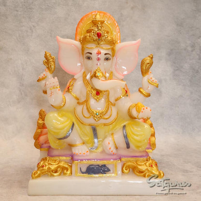 Big Ganesha Sitting By Satguru's