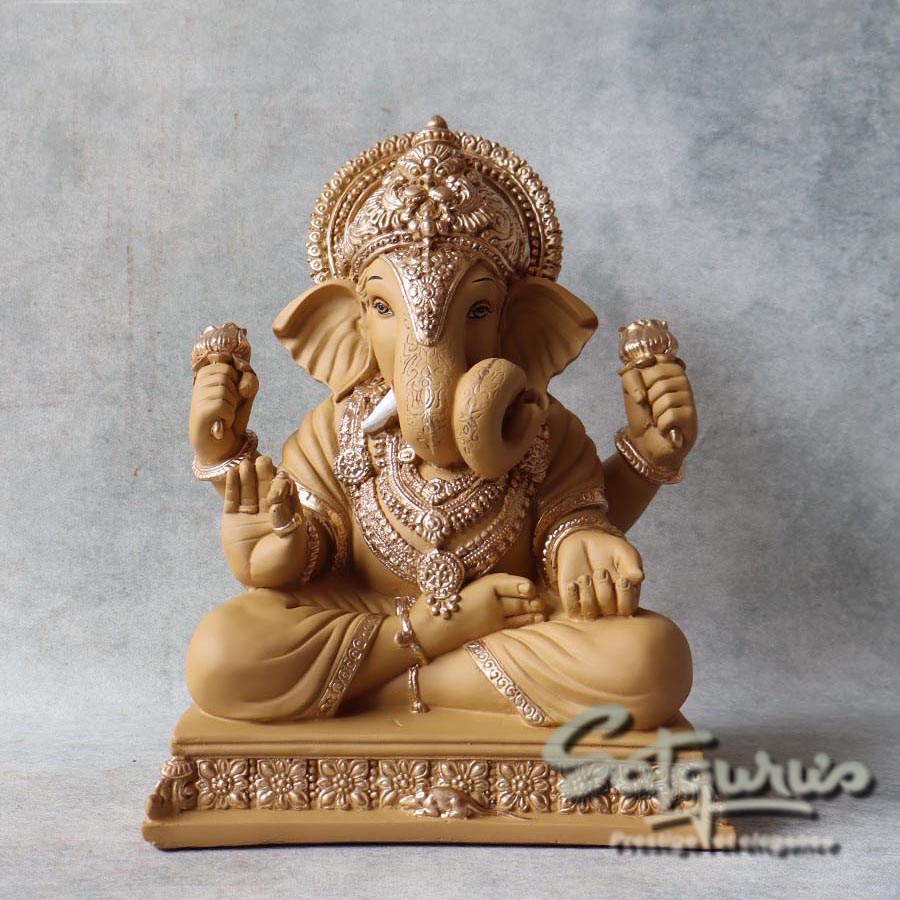 Dagdu Ganesha ( Yellow Gold ) By Satguru's