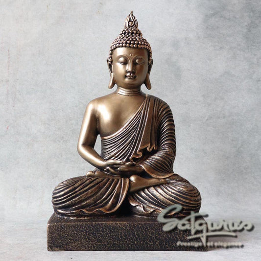 Metallic Finish Meditating Buddha By Satguru's