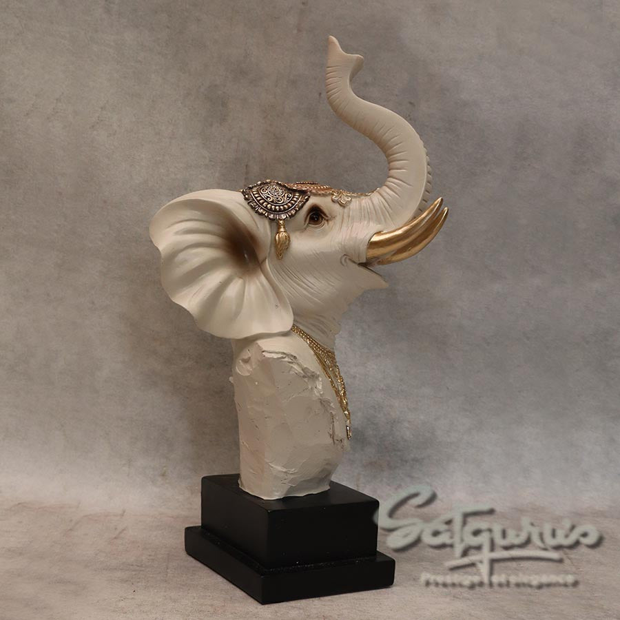 Decorative Modern Trunk-Up Elephant By Satguru's