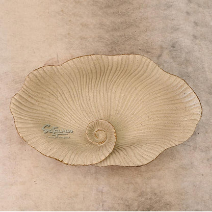 Spiral Seashell Decorative Platters By Satguru's
