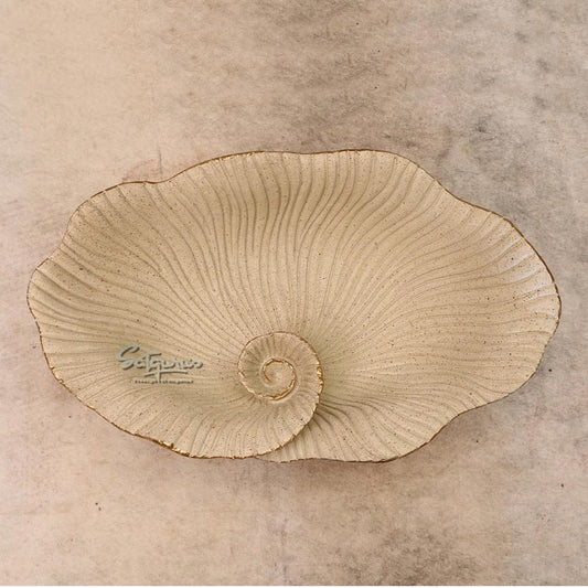 Spiral Seashell Decorative Platters By Satguru's