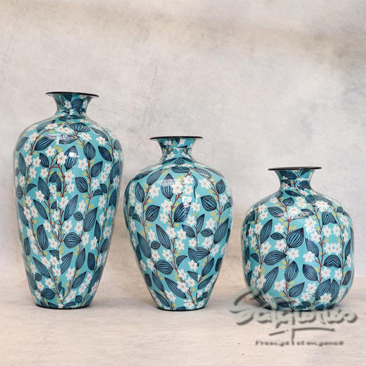 Flower Marble Finish Vase By Satguru's