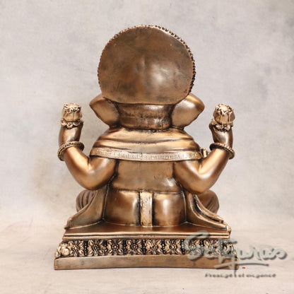 Dagdu Ganesha Metalic finish By Satguru's
