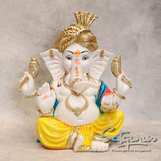 Pagdi Ganesha ( colourfull ) By Satguru's